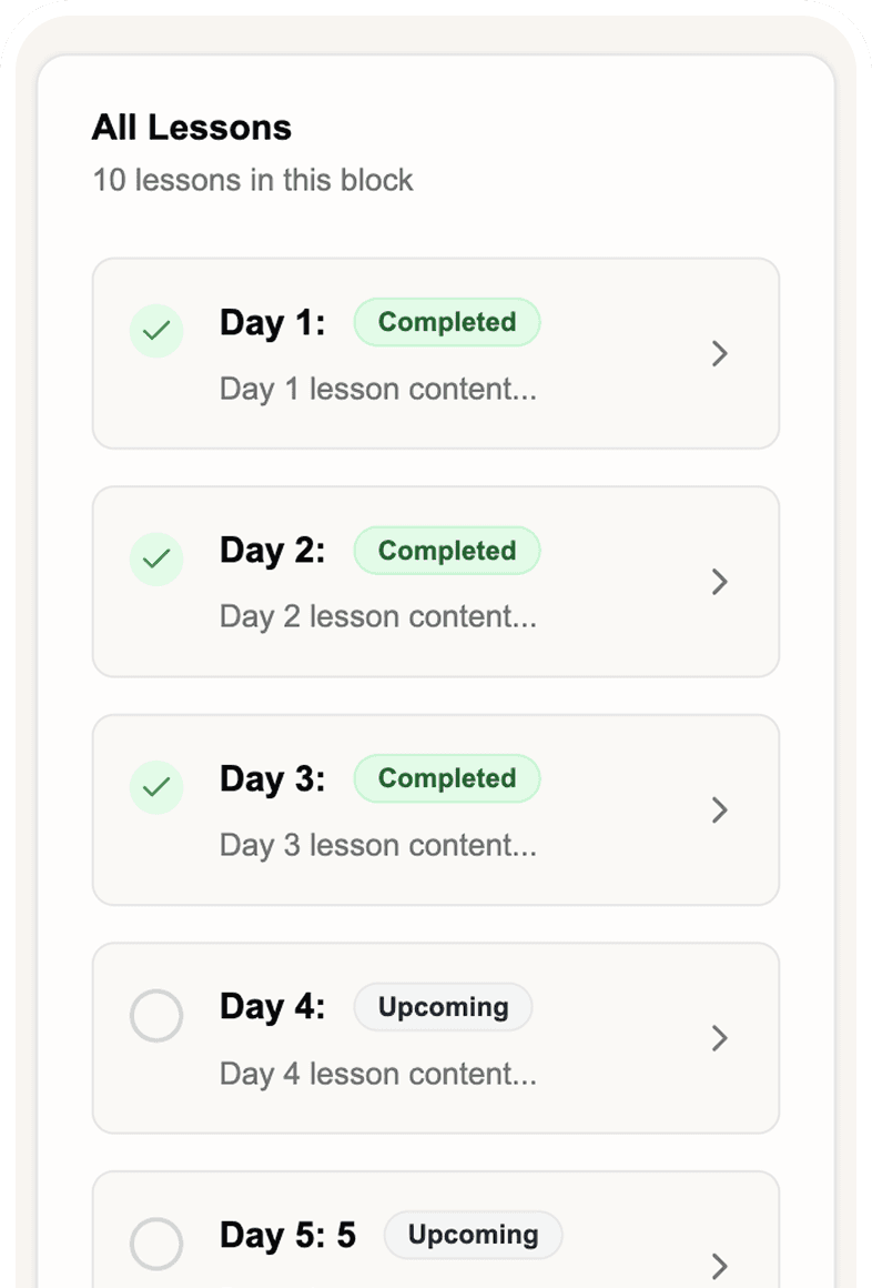 Waldorf curriculum interface