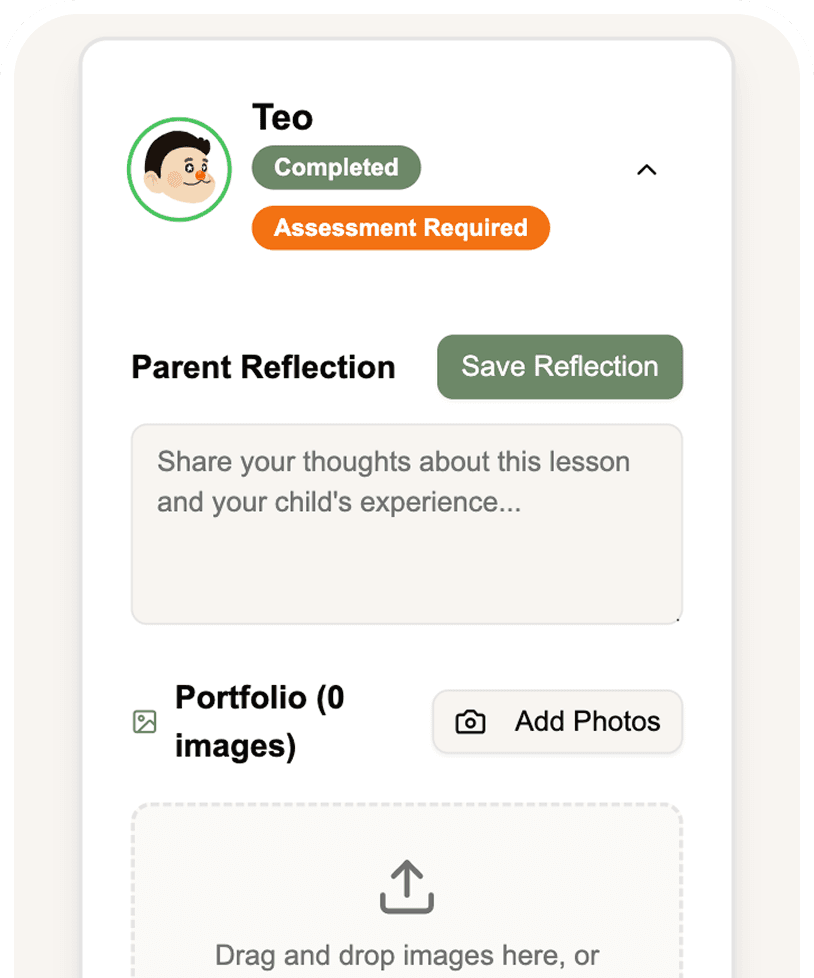 Progress assessment interface